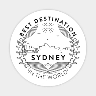 Sydney Minimal Badge Design Magnet